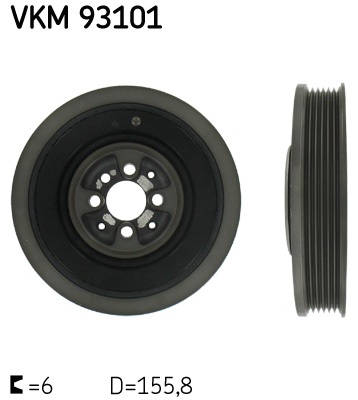 Fulie curea, arbore cotit VKM 93101 SKF